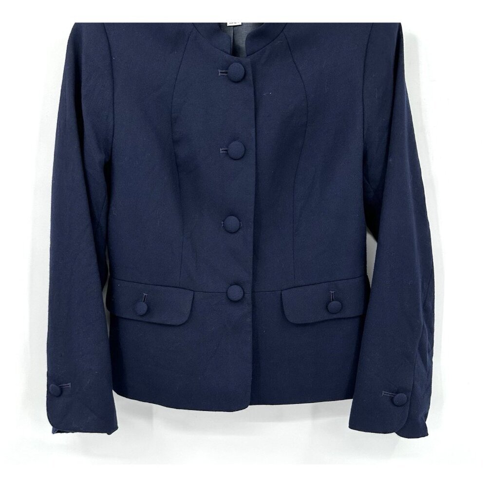 Pendleton Jacket Blazer 100% Wool Tweed Pockets C… - image 5